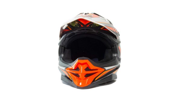 Шлем мото кроссовый HIZER J6803 #6 (M) BLACK/NEON/ORANGE